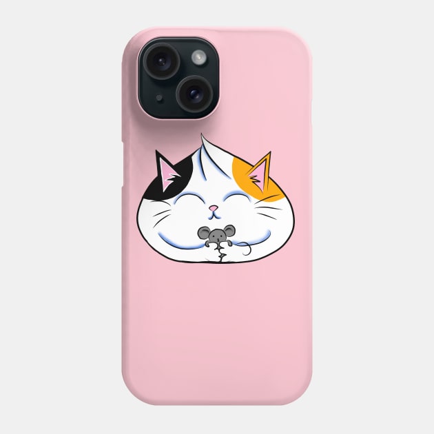 Cat & Mouse Dumpling Phone Case by JECreate