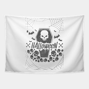 Halloween Skull t-shirt Tapestry