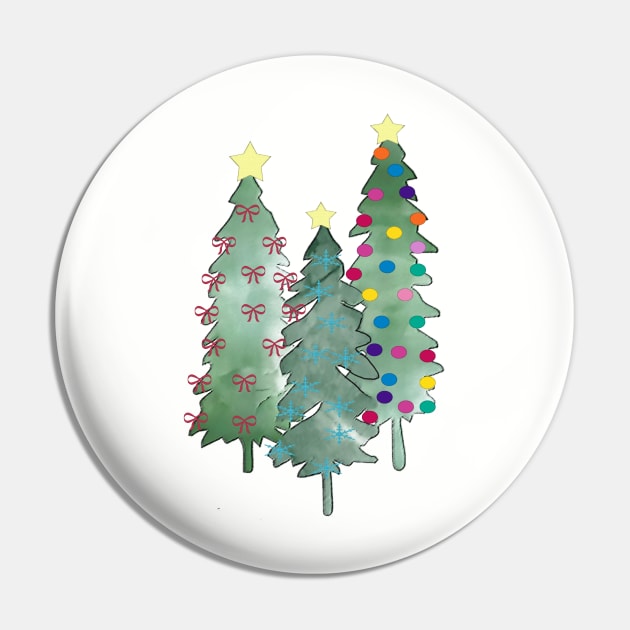 Christmas Trees Pin by DesignsByDebQ