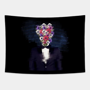 Flower Glitch Tapestry