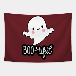 Funny Halloween Ghost Boo-tiful Tapestry