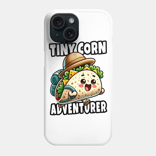 Adventurous Baby Taco A Whimsical Journey for Little Foodies Phone Case by TaansCreation 