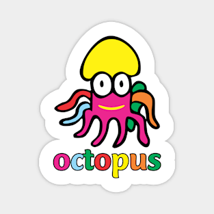 Cute colorful octopus Magnet