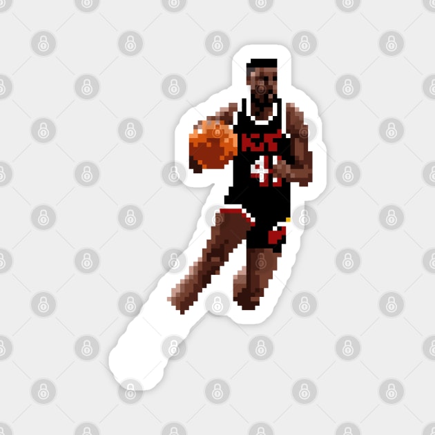 Glen Rice Pixel Dribble Magnet by qiangdade