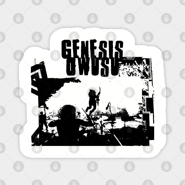 genesis live on saburay Magnet by sneaky geek studio