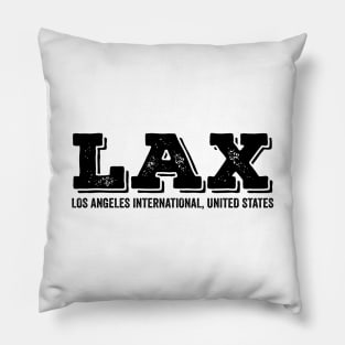 LAX Los Angeles International US Airport Code Pillow