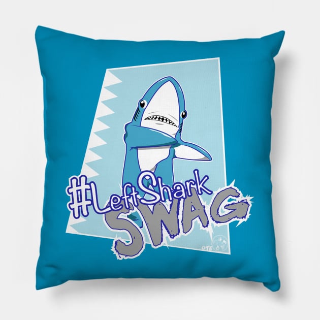 OTE left shark swag Pillow by OwnTheElementsClothing