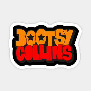 Bootsy Collins Funk Typography Design - Groovy and Legendary! Magnet