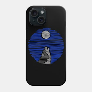 Wolf and Moonlight Phone Case