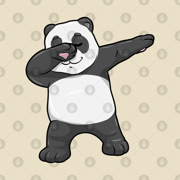 Panda at Hip Hop Dance Dab by Markus Schnabel