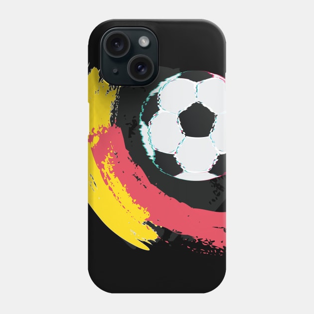 Glitch Football Ball and Strokes Phone Case by AnnArtshock