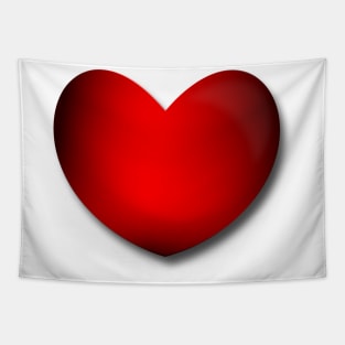 Red and Black Heart Tapestry