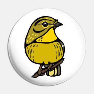 Pine Warbler Graphic Pin