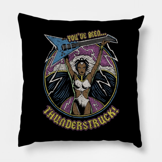 "!THUNDERSTRUCK!" Pillow by joeyjamesartworx