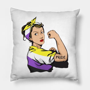 non-binary pride mom lgbt awaness Pillow