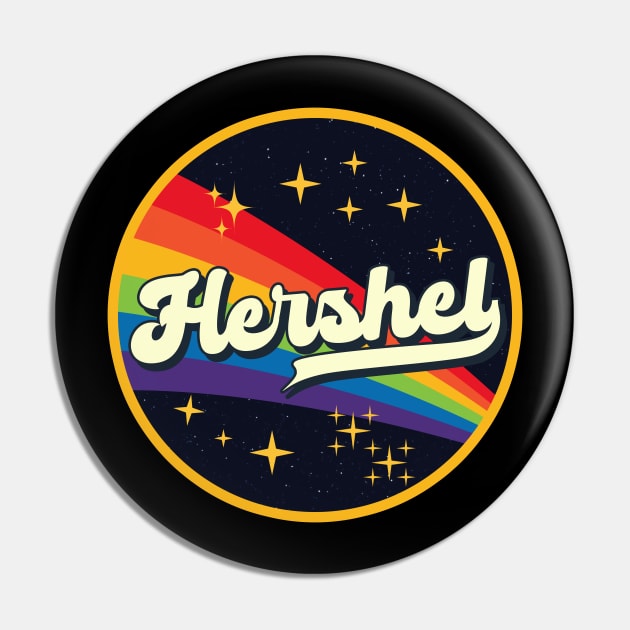 Hershel // Rainbow In Space Vintage Style Pin by LMW Art