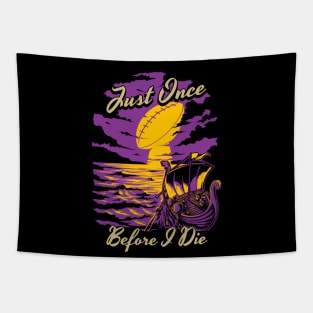 Minnesota Vikings Fans - Just Once Before I Die: Sunset Tapestry