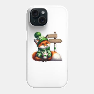 St Patricks Fox Phone Case