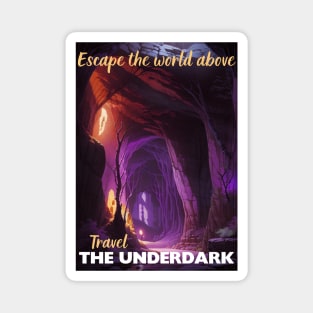 Underdark Tourism Poster - Faerun Sword Coast D&D Art Magnet