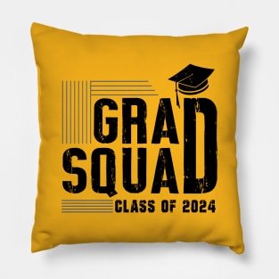 Grad Squad Class Of 2024 Pillow