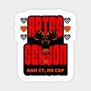 Aries Season Ram It No Cap Y2K Zodiac Sign Astrology Magnet