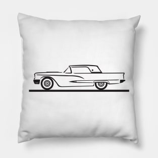 1959 Ford Thunderbird Hard Top Pillow