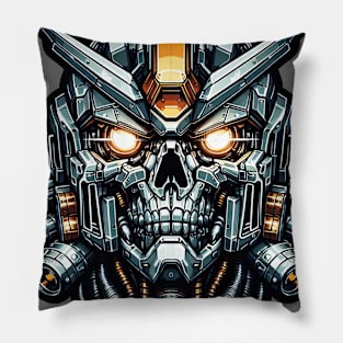 Biomech Skull S01 D25 Pillow