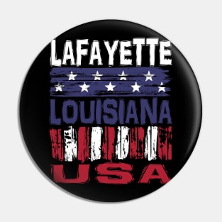 Lafayette Louisiana USA T-Shirt Pin