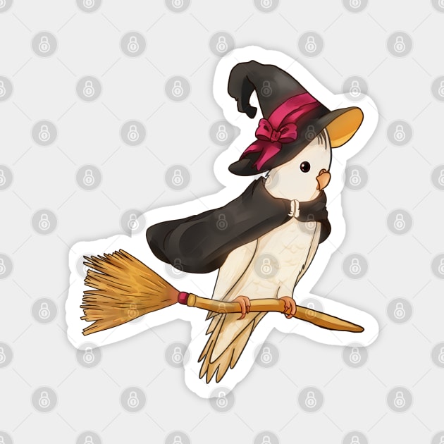 Cute Halloween Cockatiel Magnet by merue