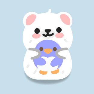 polar bear with penguin T-Shirt