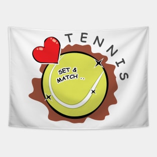 I Love Tennis Tapestry