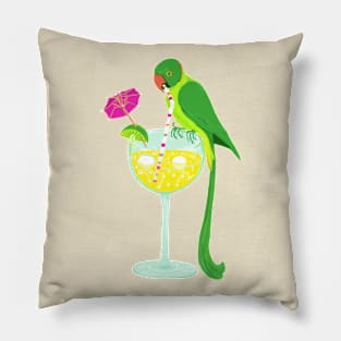 Liquid Sunshine - Parrot Pillow