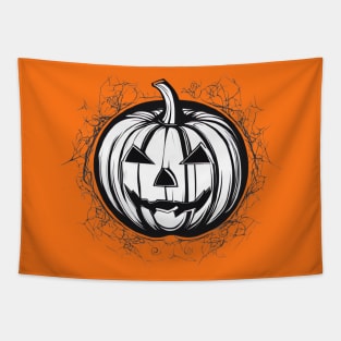 The big pumpkin night Tapestry