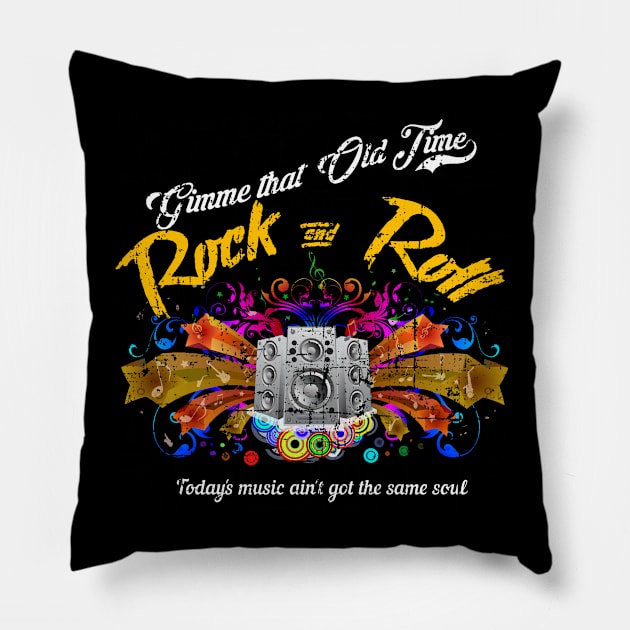 Old Time Rock and Roll Pillow by woodsman