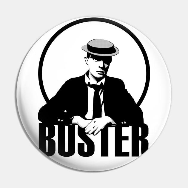 Buster Keaton Pin by Doc Multiverse Designs