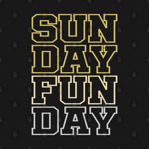 Sunday Fun Day Retro Design by DavidSpeedDesign