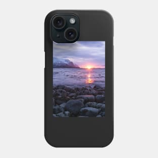 Rocky Lofoten Sunset Phone Case