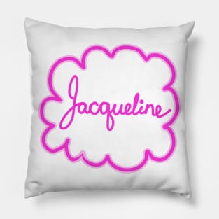 Jacqueline. Female name. Pillow