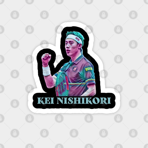 kei nishikori Magnet by BorodinaAlen