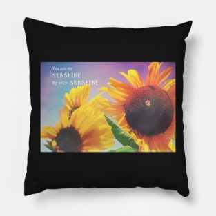 You are my Sunshine, My only Sunshine Pillow