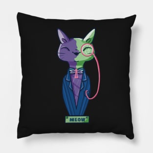 National cat day statuette Pillow