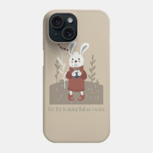 Cozy Bunny Rabbit In The Snow Phone Case