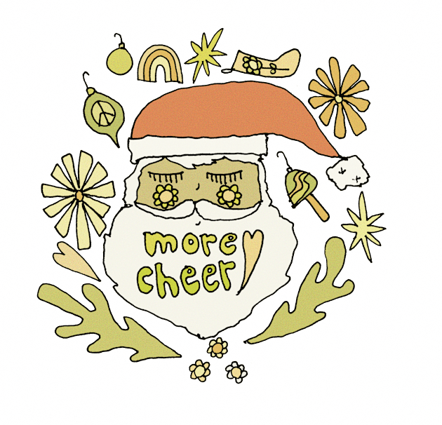 spread more cheer this christmas // retro art by surfy birdy Kids T-Shirt by surfybirdy