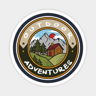 Outdoor Adventure Logo Magnet