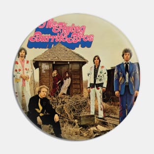 The Flying Burrito Brothers - The Gilded Palace Of Sin Tracklist Album Pin