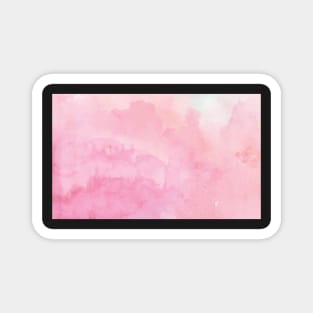 Pink Watercolor Background Magnet
