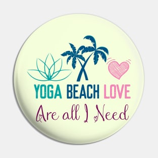 yoga beach love are all I need Pin