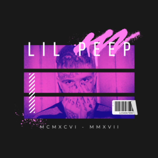 Discover Lil Peep - Purple Streetwear Design - Lil Peep - T-Shirt