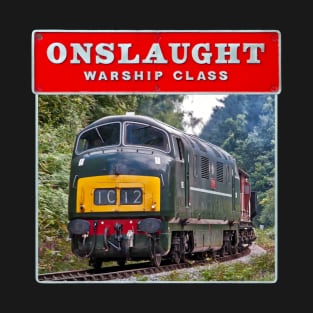 Warship Class 42 - Onslaught and Nameplate T-Shirt