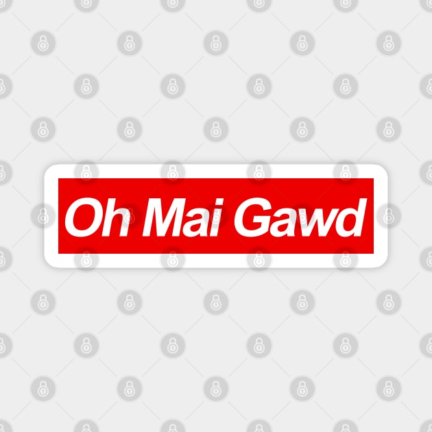 Red Box Tee - Oh Mai Gawd Magnet by muupandy